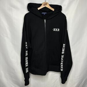 Born x Raised We Know We Are Being Watched Classic OG Logo Streetwear Zip Up XL